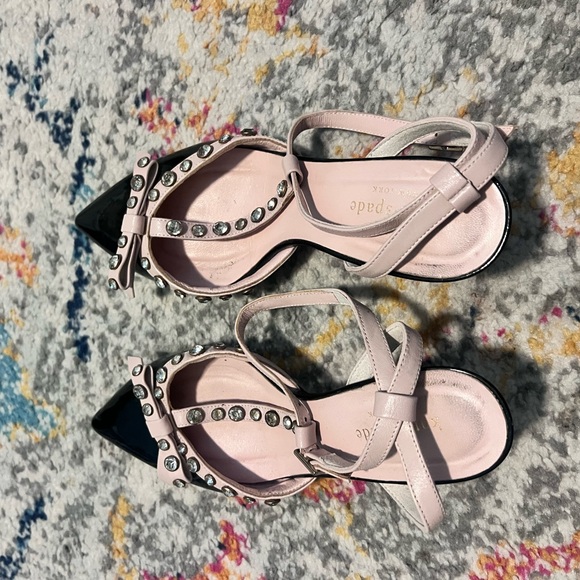 Kate Spade Black and Pink Embellished Pumps - Picture 3 of 5